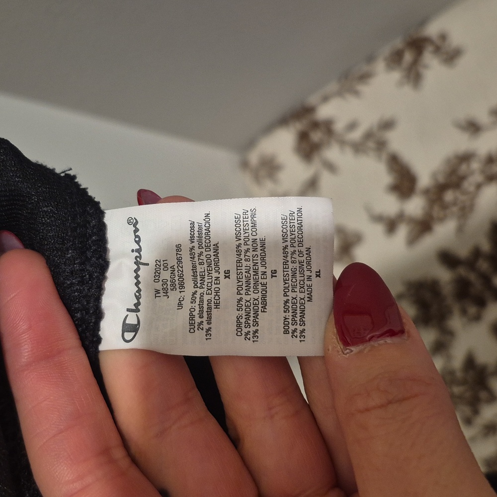 Champion Button Black Quilted Jacket XL - Picture 5 of 6